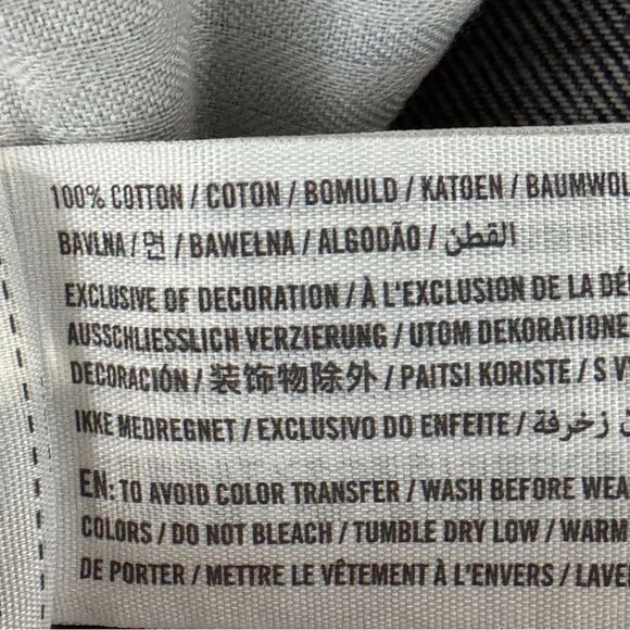 Abercrombie Zoe A-Line Skirt Size 25 Black Acid Wash Denim Distressed - Picture 5 of 6